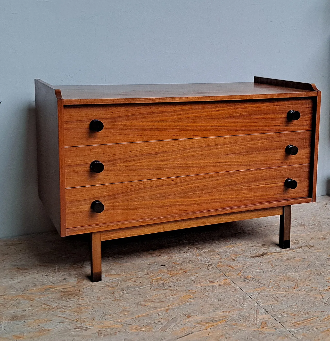 Chest of drawers in teak Scandinavian, 60s 4