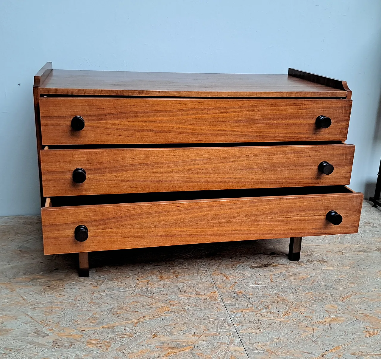 Chest of drawers in teak Scandinavian, 60s 5