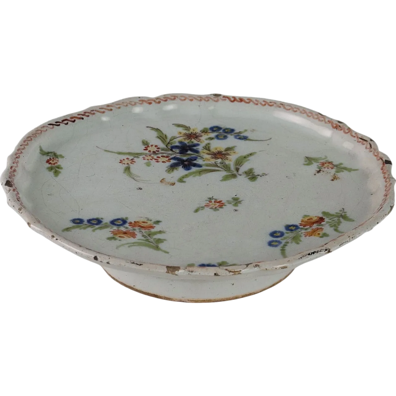 Alzatina in Maiolica con decorazioni, '800 10