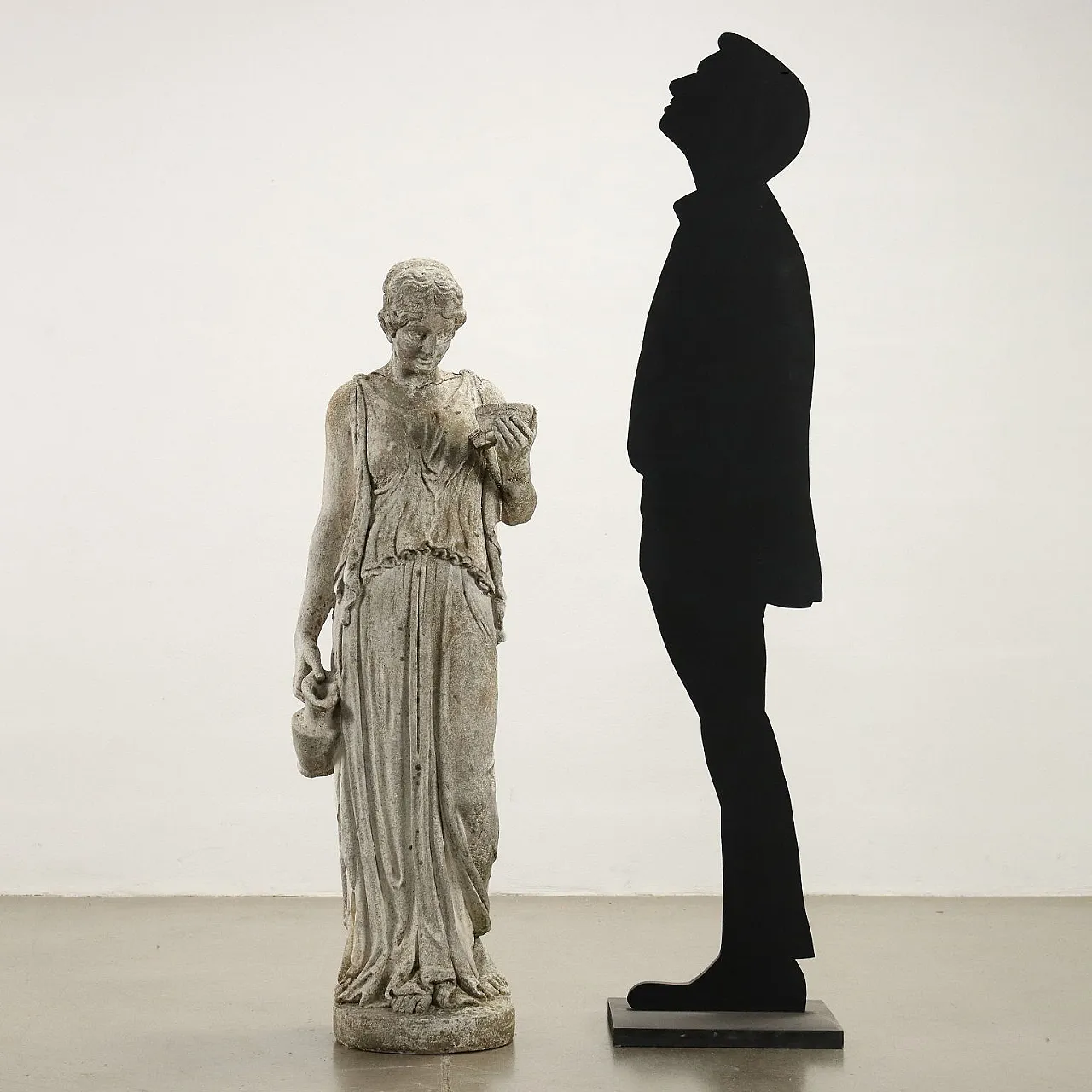 Grit garden sculpture of Greek-style female figure 2