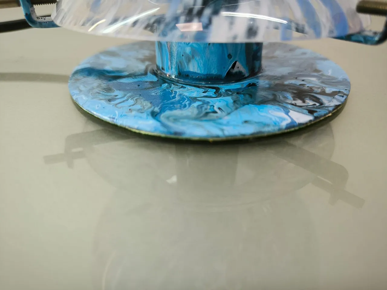 Lampada da tavolo in vetro di Murano, anni '70 3