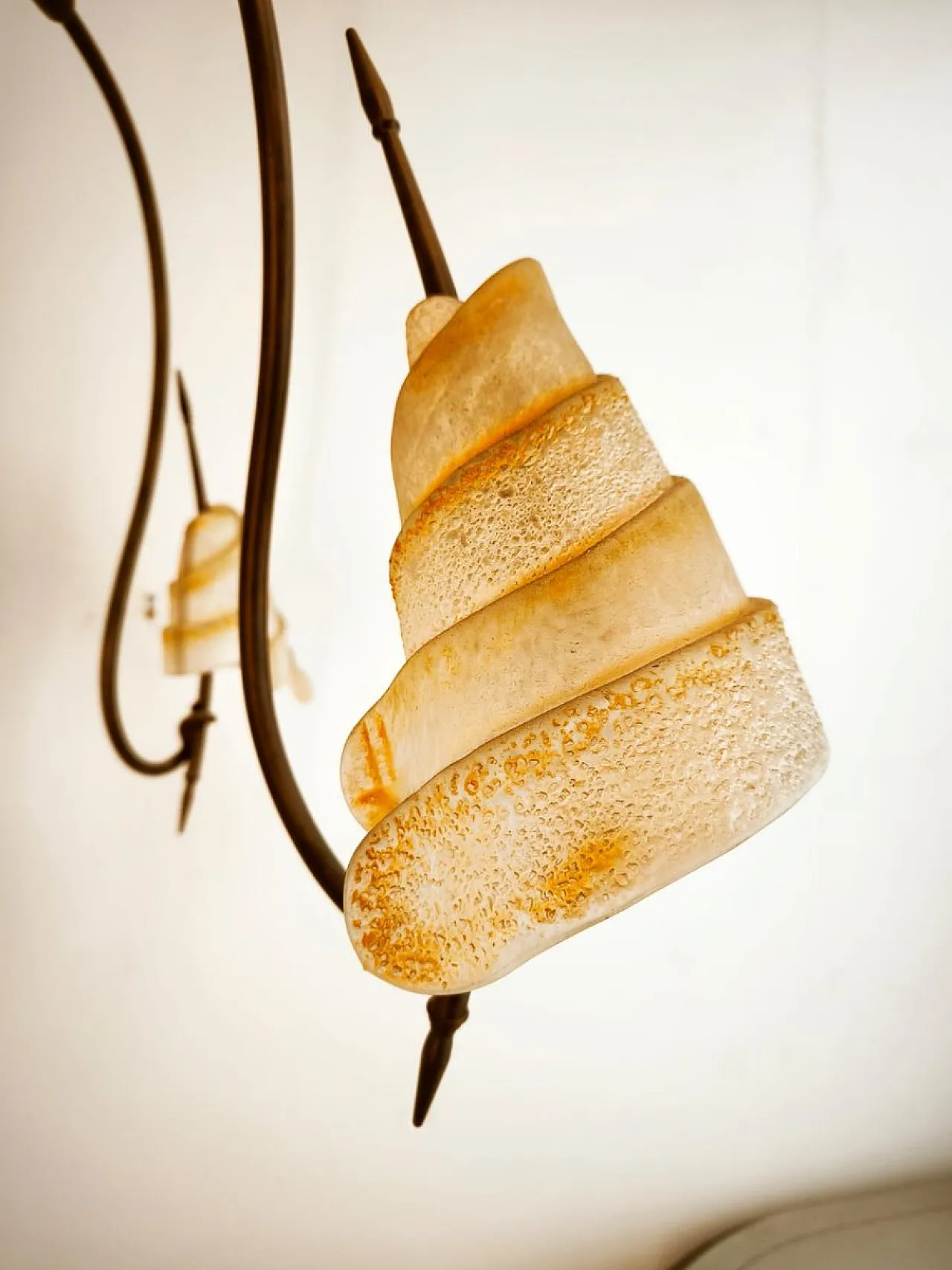 Lampada a sospensione Lipparini in vetro di Murano, anni '90 5