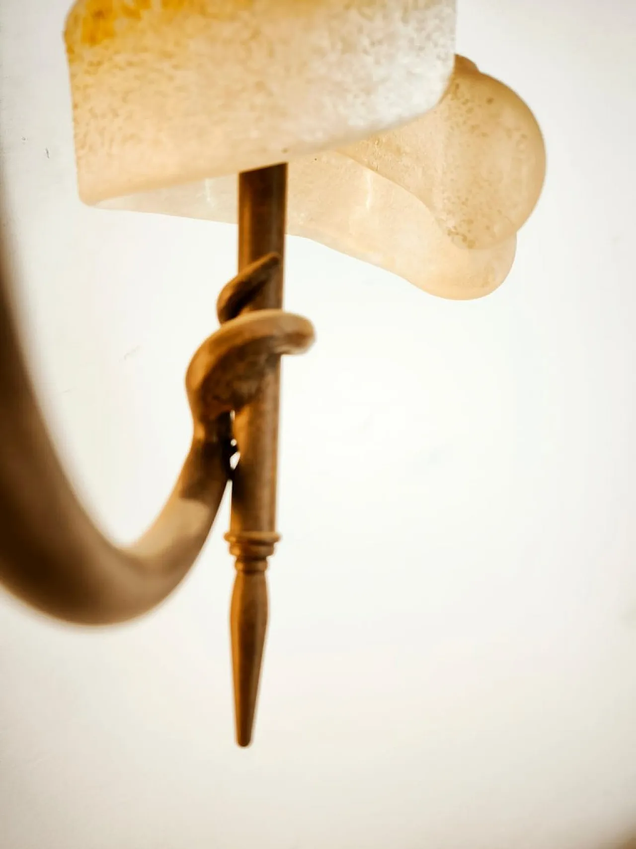 Lampada a sospensione Lipparini in vetro di Murano, anni '90 9