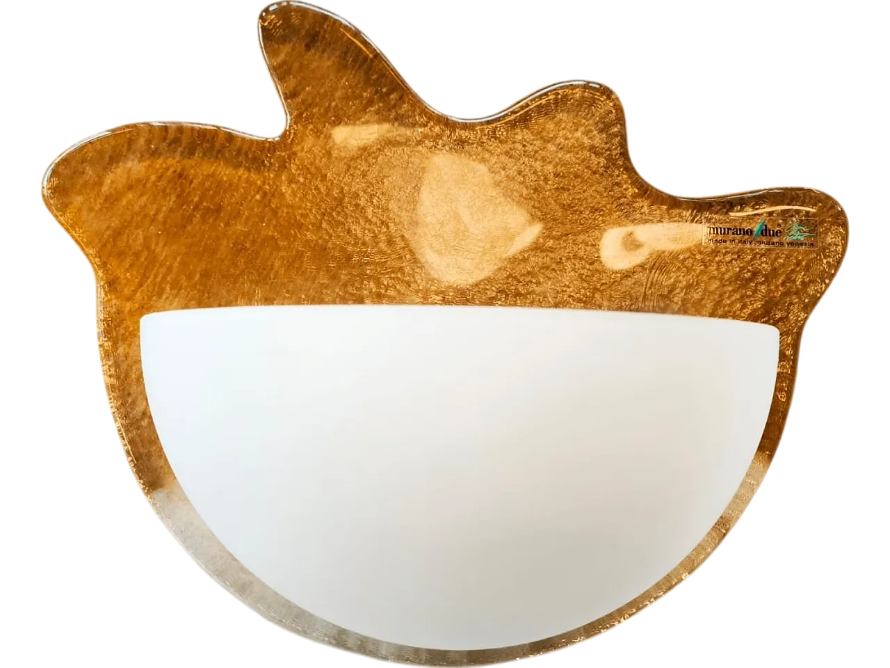 Lampada da parete in vetro di Murano, anni '80 15