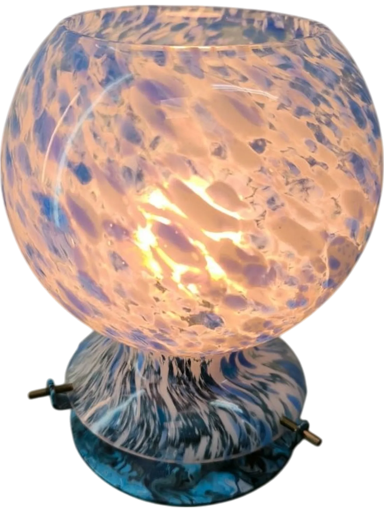 Lampada da tavolo in vetro di Murano, anni '70 17