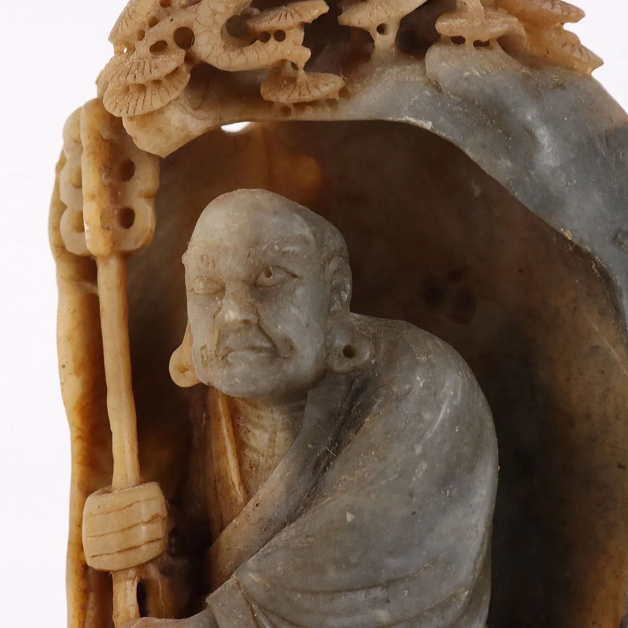 Figura di Lohan in pietra saponaria, '900 3