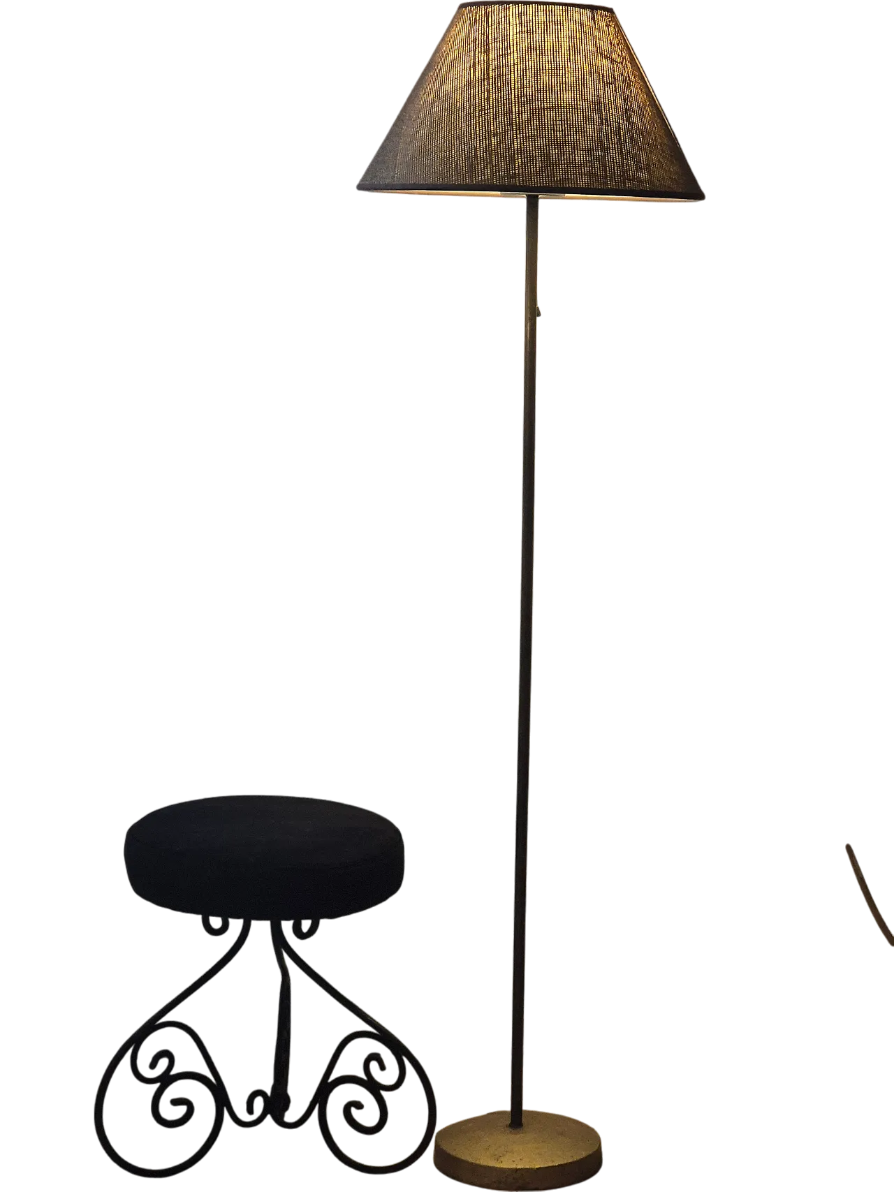 Lampada da terra in ottone 6