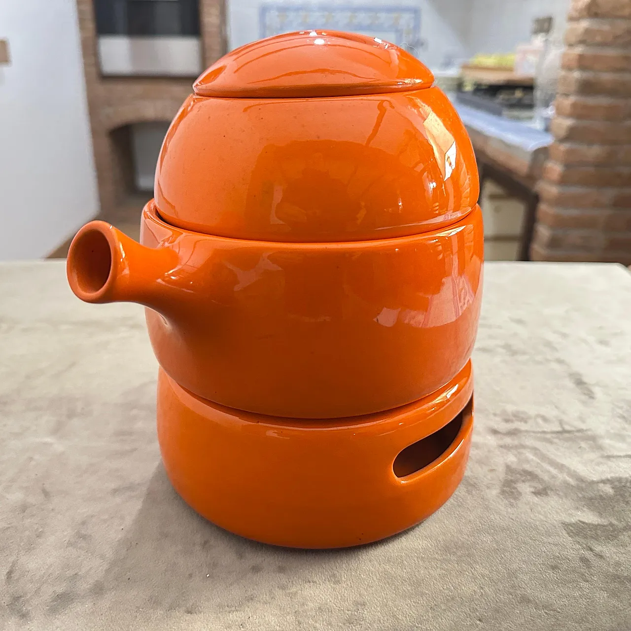 Teiera in ceramica di Liisi Beckmann per Gabbianelli, anni '70 5