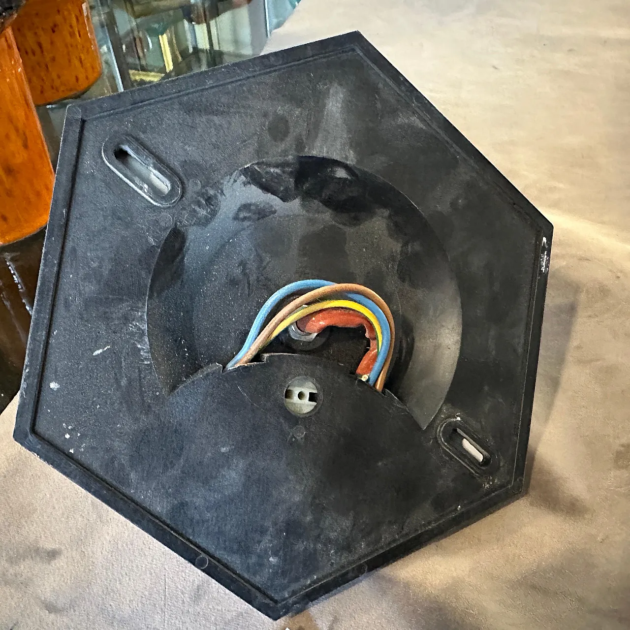 Coppia di applique in metallo verniciato Cloe 508 di Fosnova, anni '70 6