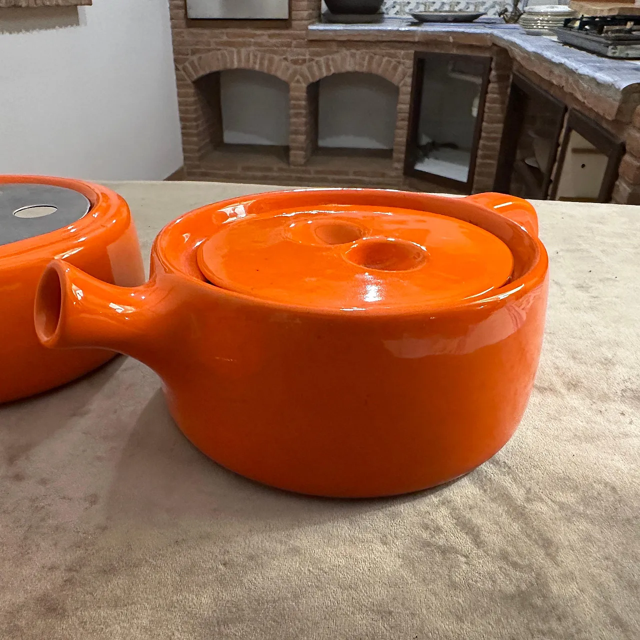 Teiera in ceramica di Liisi Beckmann per Gabbianelli, anni '70 10