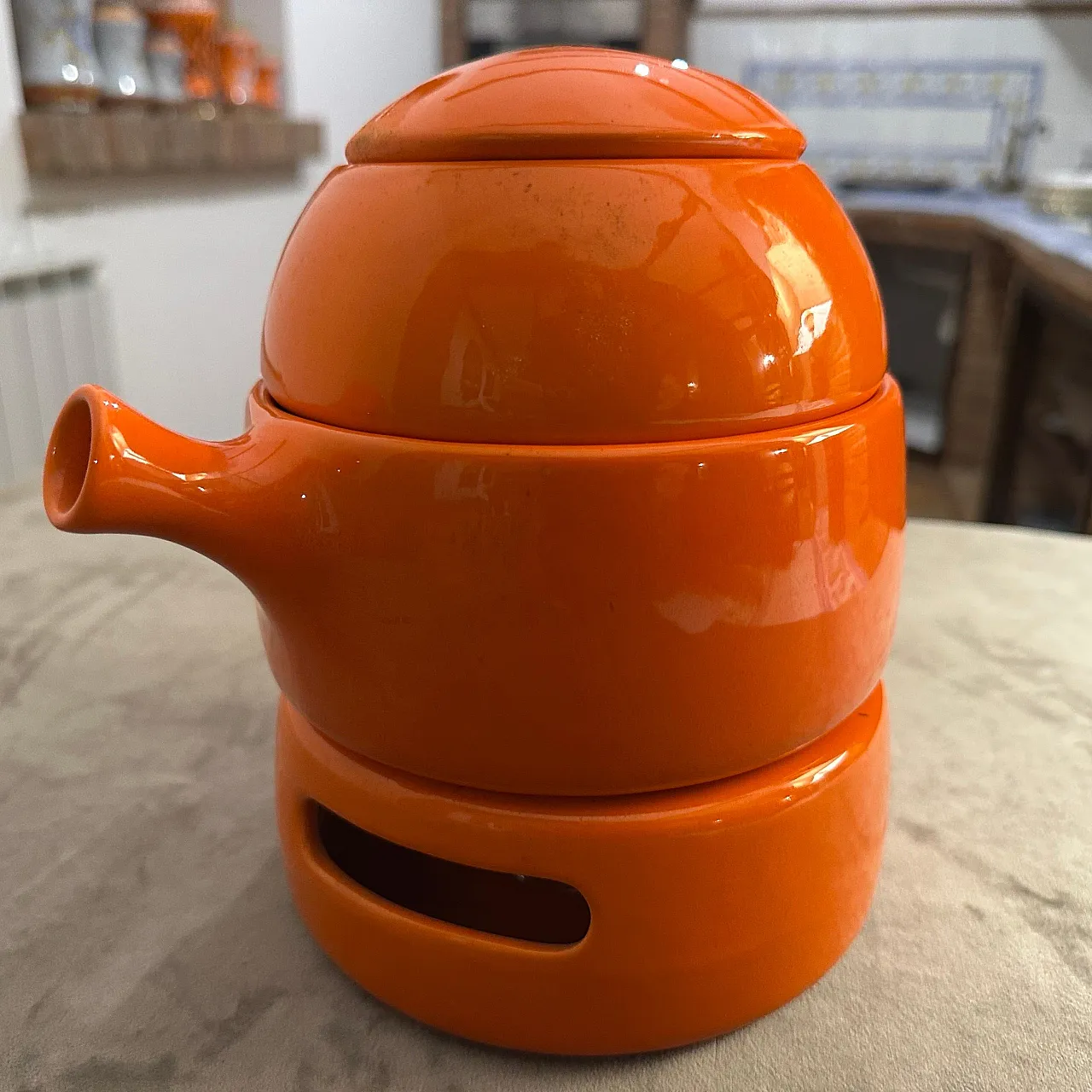 Teiera in ceramica di Liisi Beckmann per Gabbianelli, anni '70 13