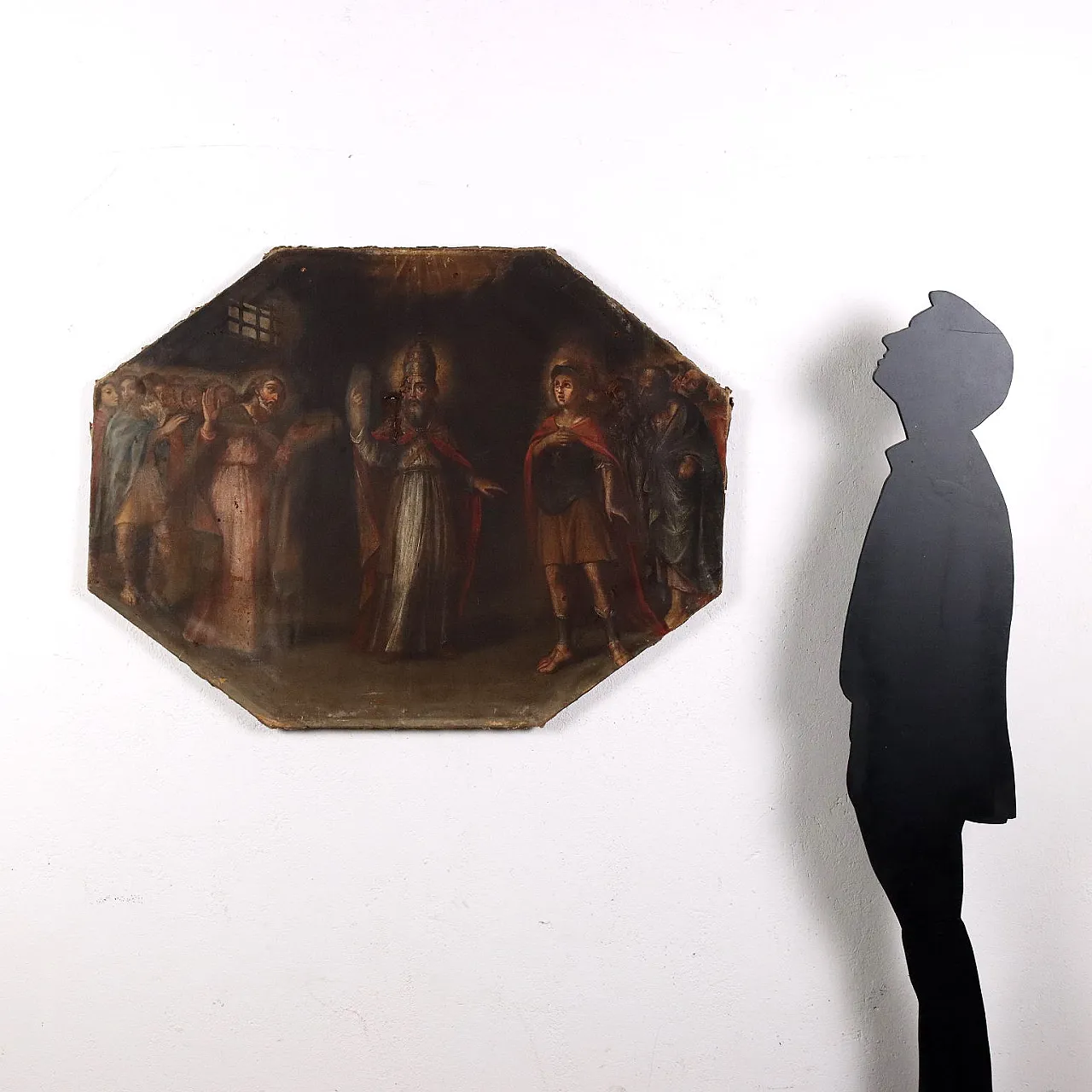 Dipinto Sant'Ambrogio visita San Vittore in Carcere, XVII secolo 2