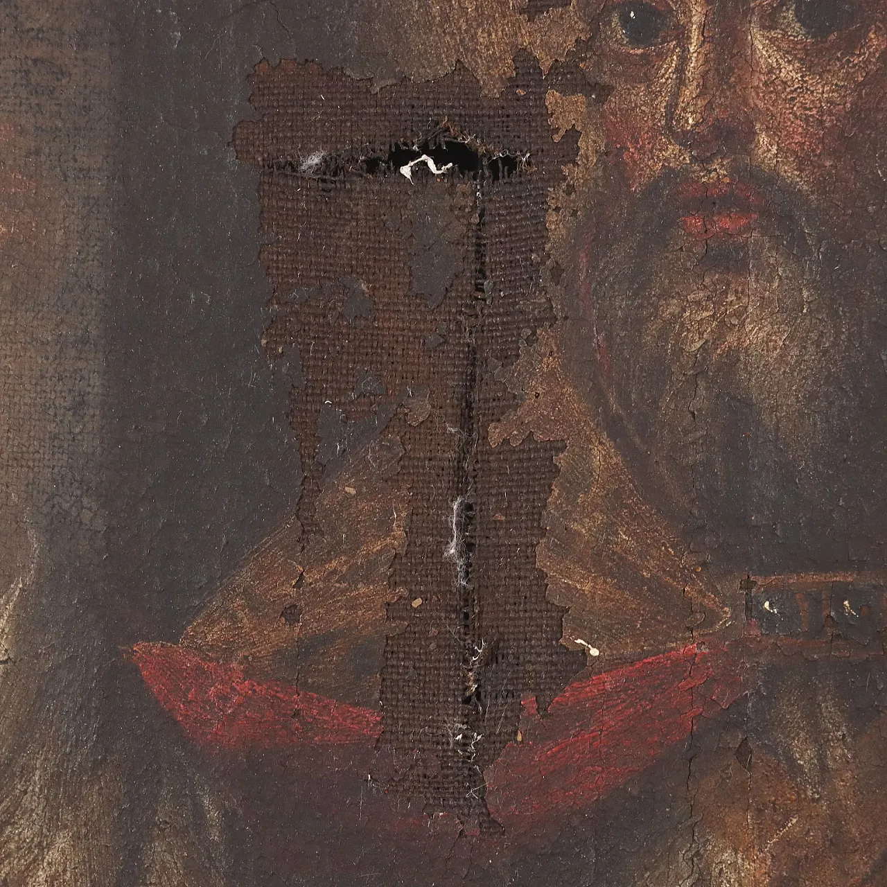 Dipinto Sant'Ambrogio visita San Vittore in Carcere, XVII secolo 4