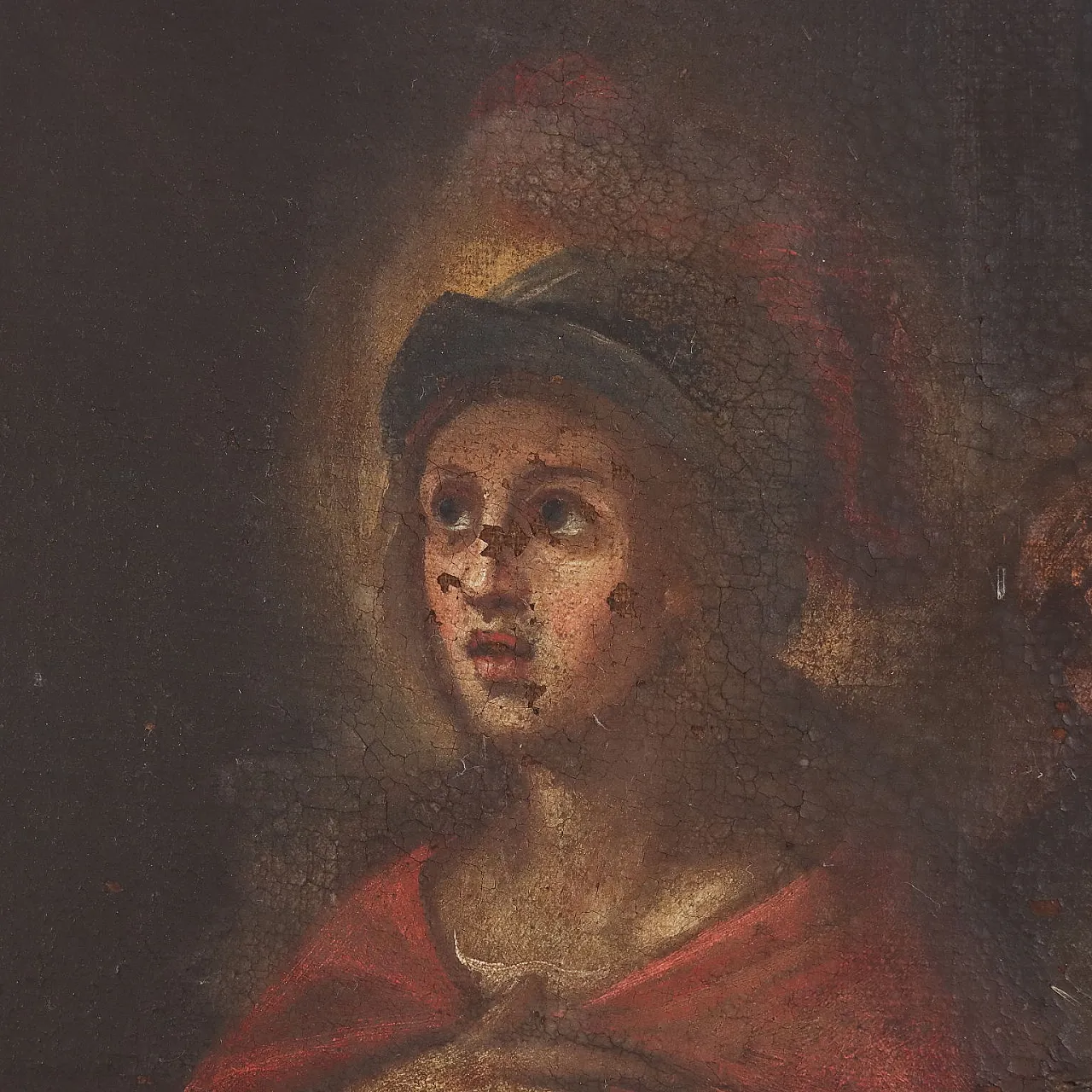 Dipinto Sant'Ambrogio visita San Vittore in Carcere, XVII secolo 7