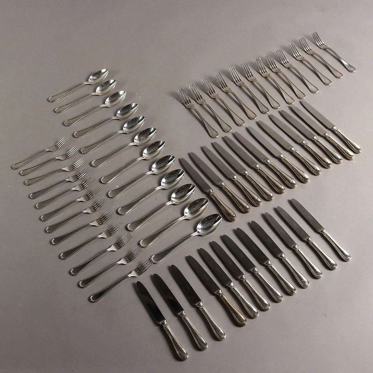 Servizio di posate in argento Fratelli Zaramella Padova, '900 1