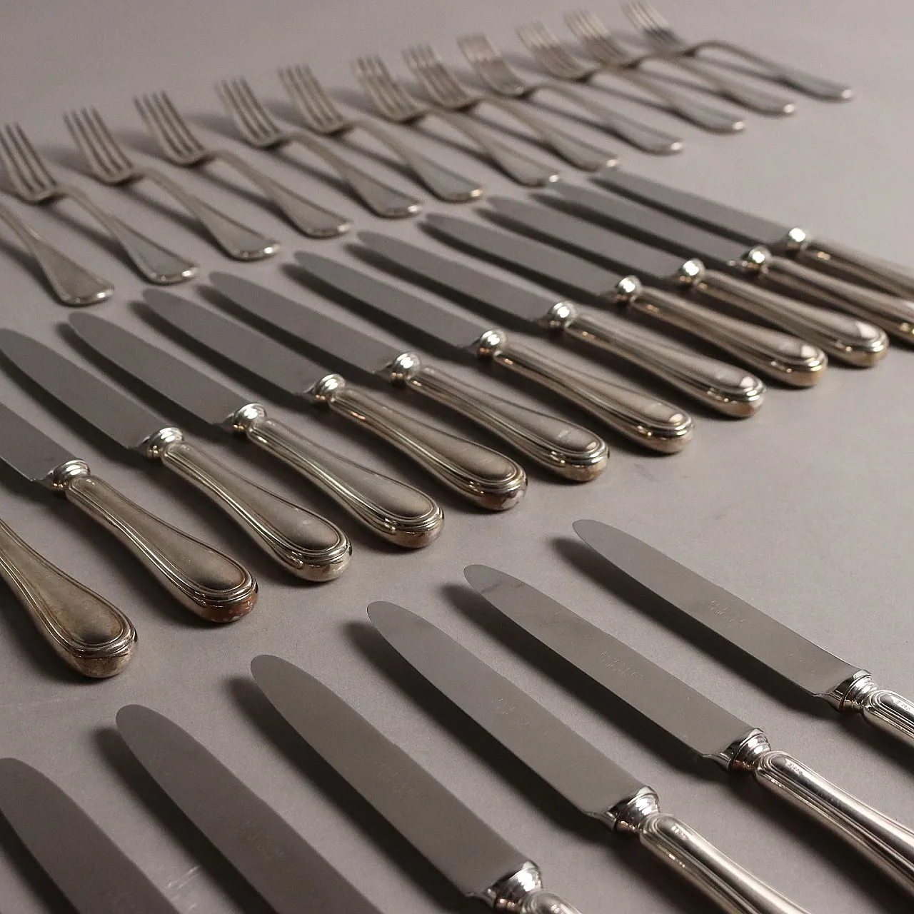 Servizio di posate in argento Fratelli Zaramella Padova, '900 3