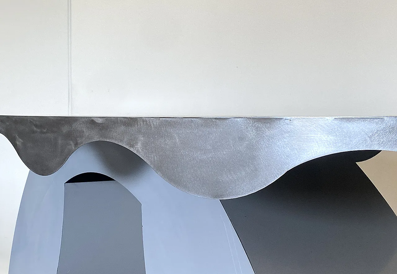 Iron and steel console, 80s 6