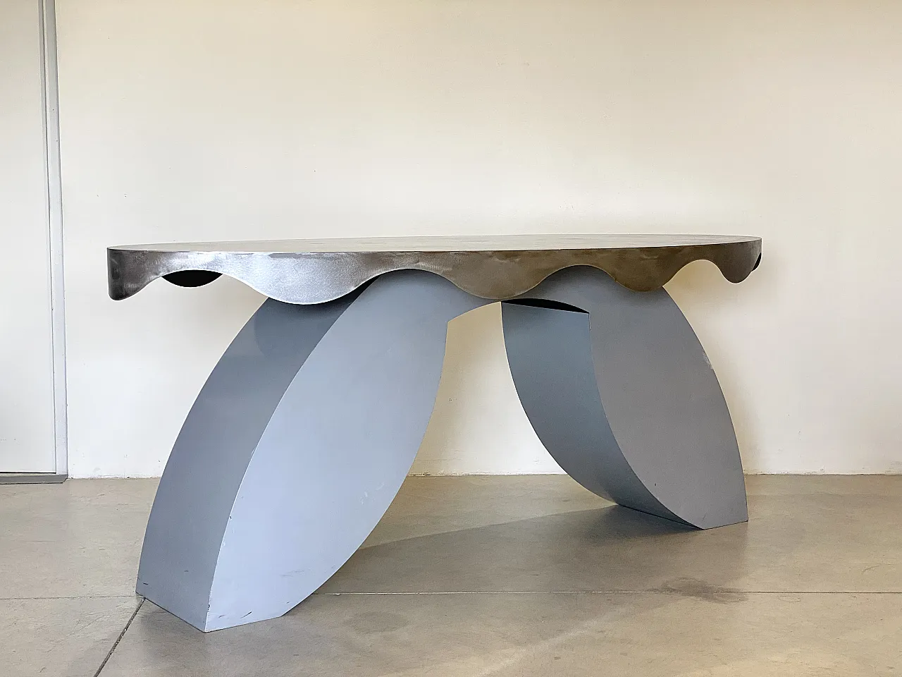 Iron and steel console, 80s 10