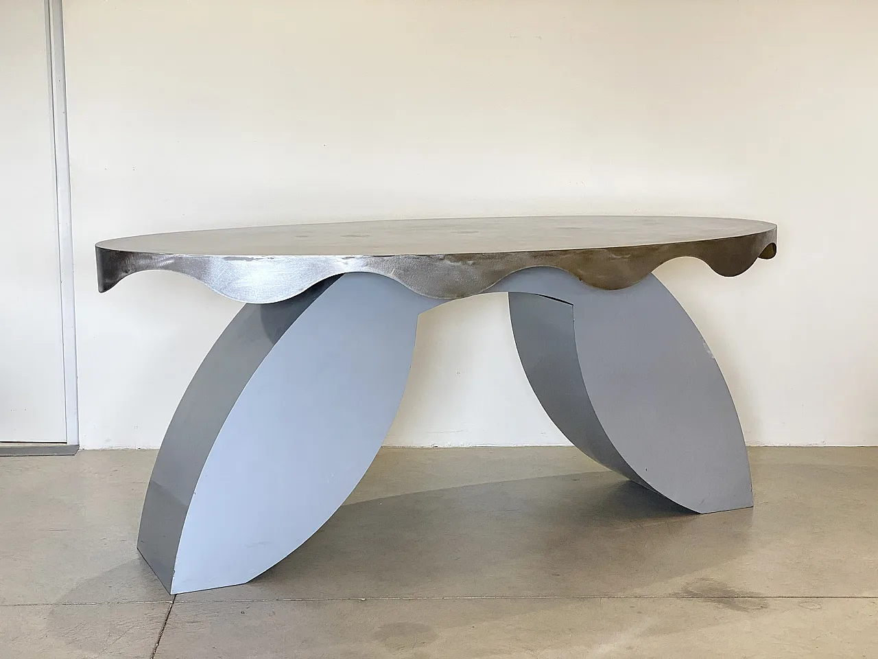 Iron and steel console, 80s 11