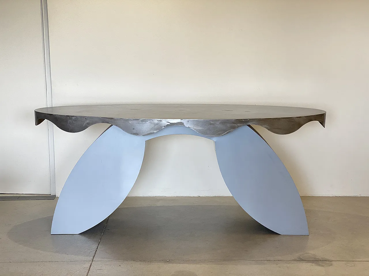 Iron and steel console, 80s 18