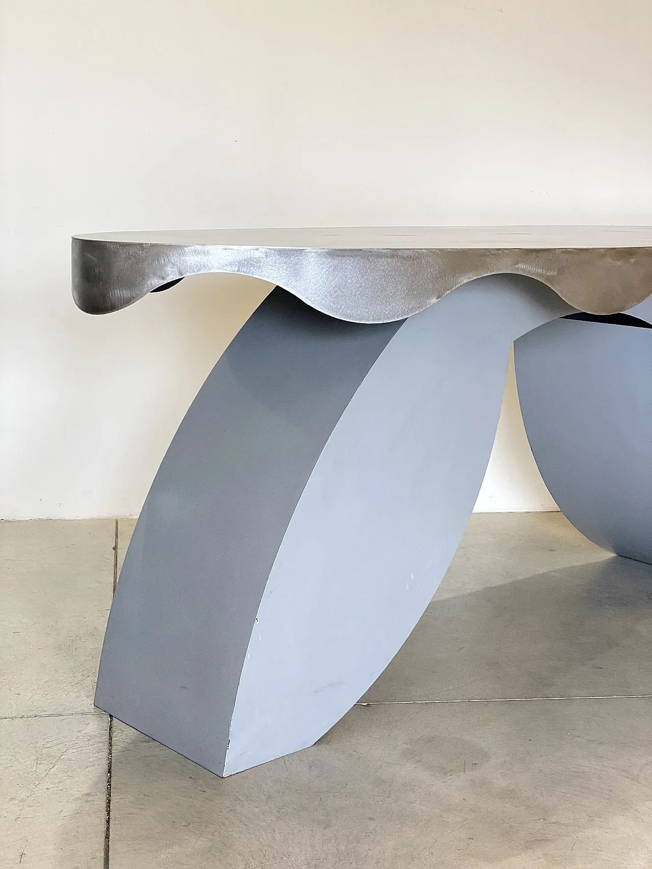 Iron and steel console, 80s 19