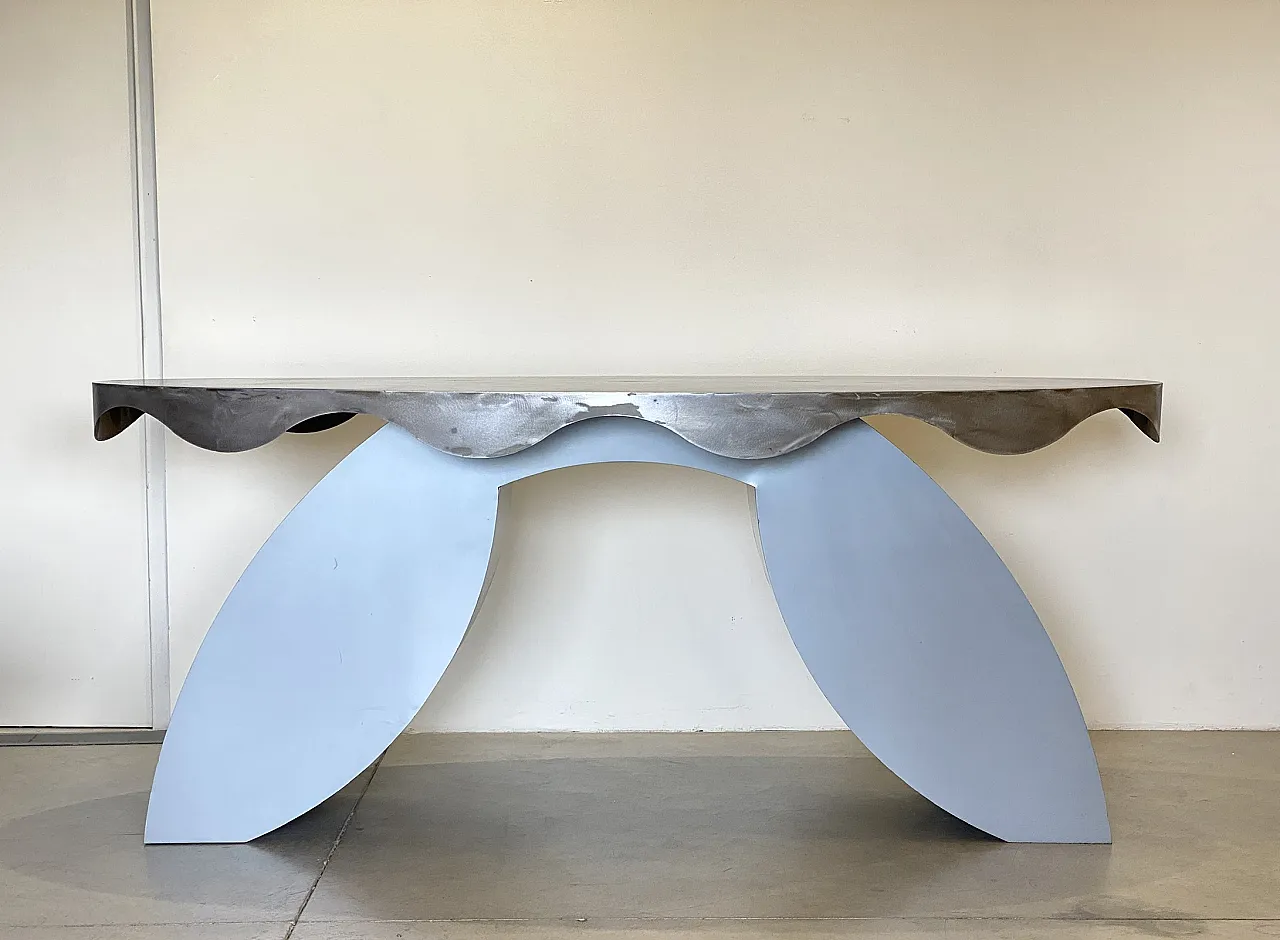 Iron and steel console, 80s 21