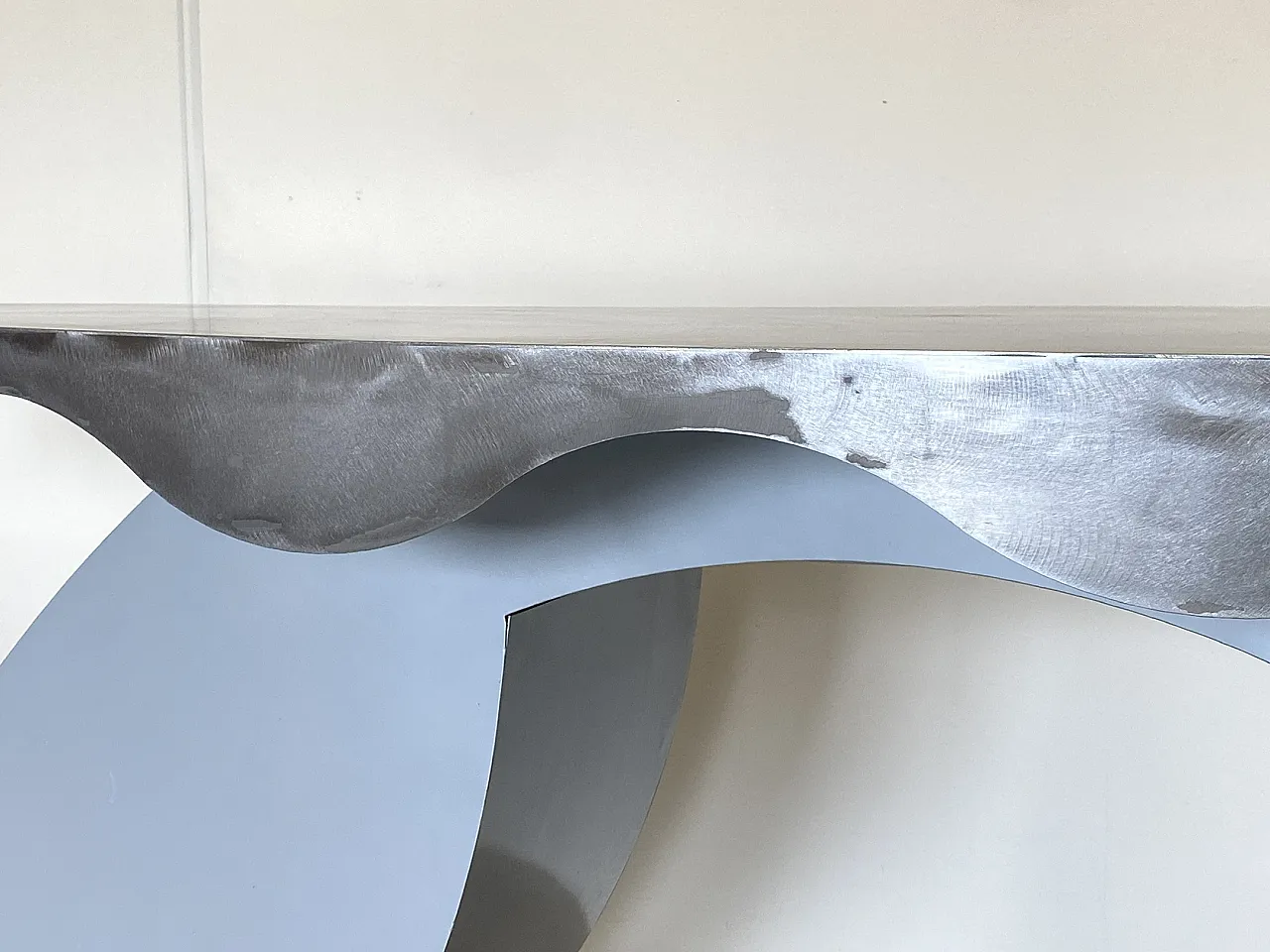 Iron and steel console, 80s 22