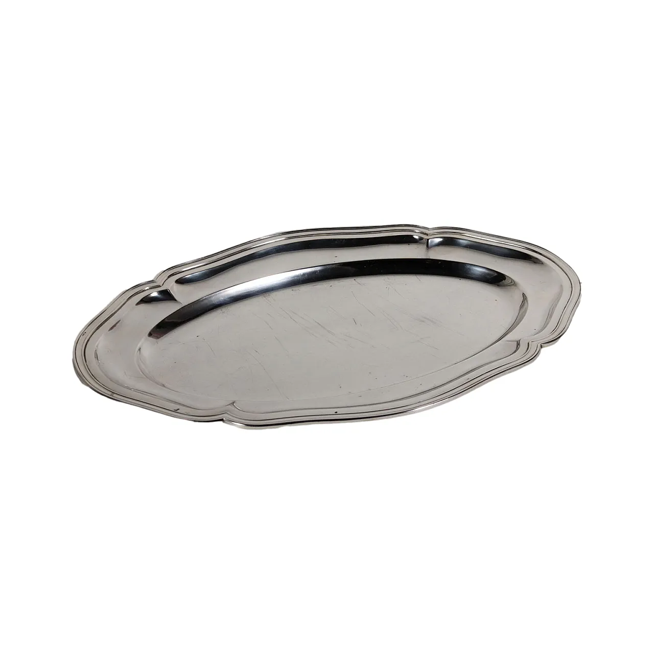 Vassoio ovale in argento Ricci, del '900 1
