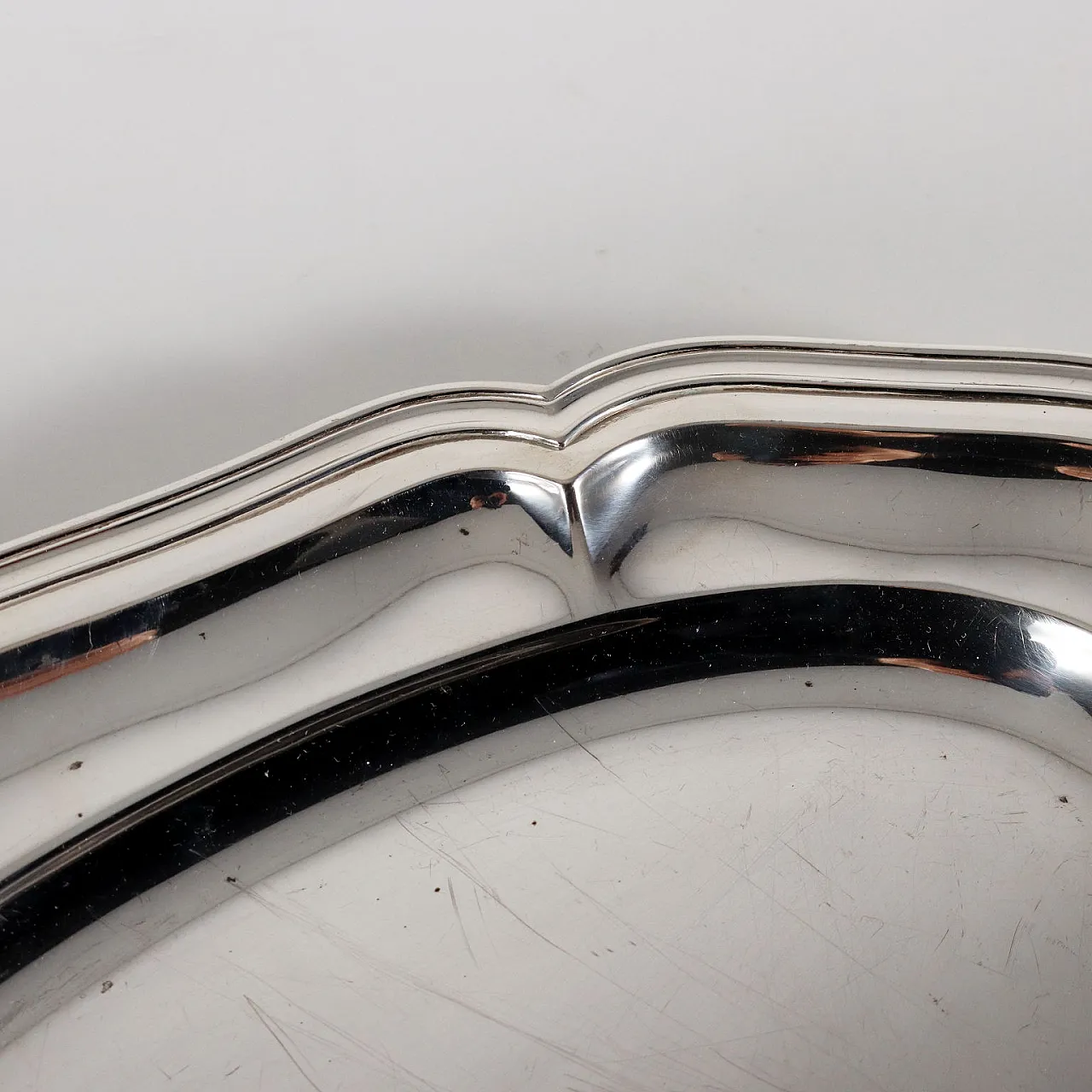 Vassoio ovale in argento Ricci, del '900 4