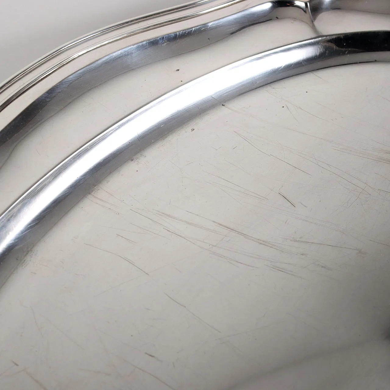 Vassoio ovale in argento Ricci, del '900 6