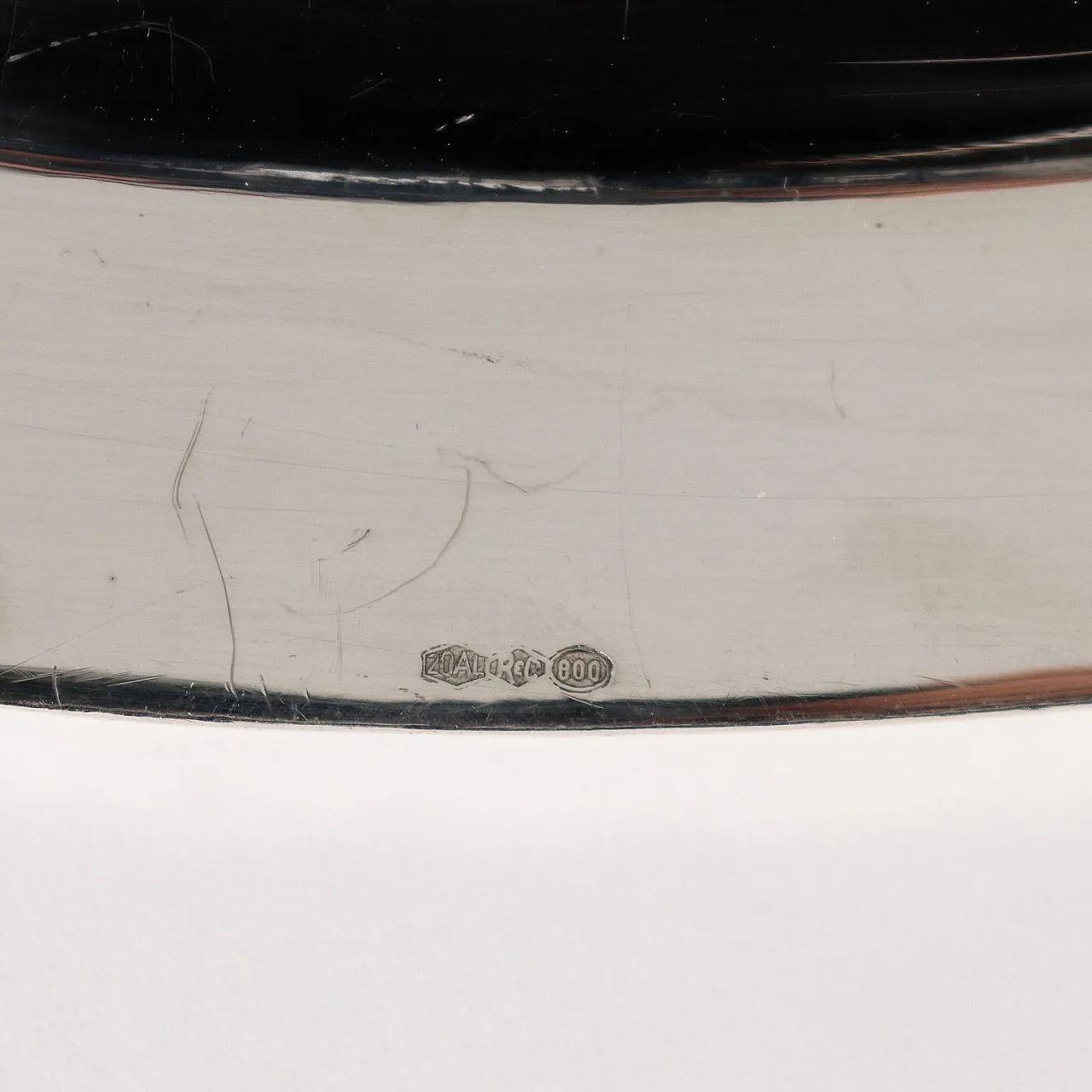 Vassoio ovale in argento Ricci, del '900 7