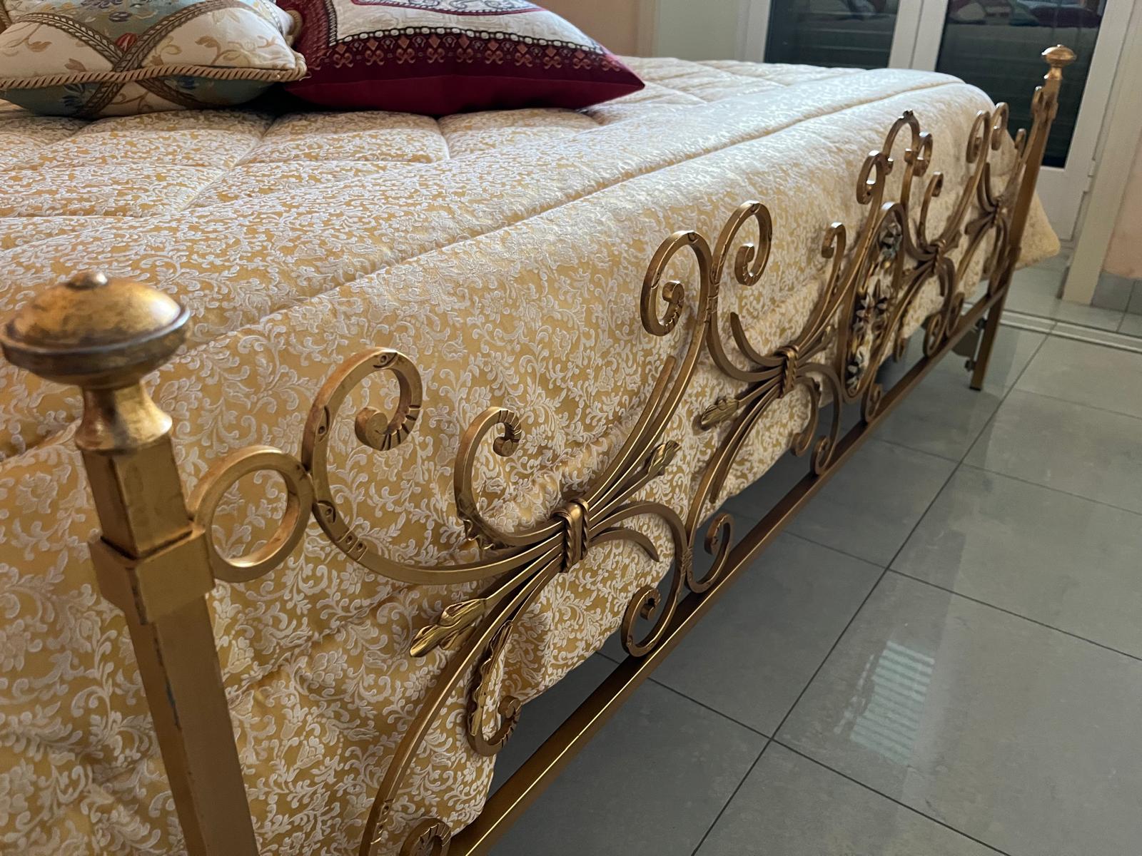 Letto Ferro Battuto Ikea Cuscini Per Testiera Letto Ottone Letti