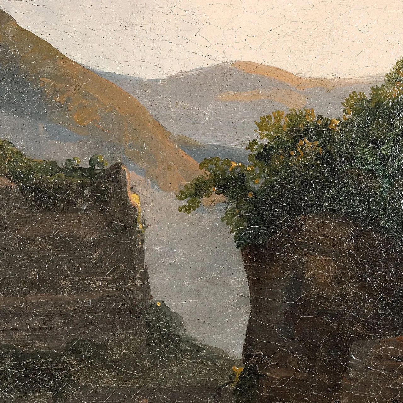 Historical subject, painting by Giuseppe Canella, 19th century 9