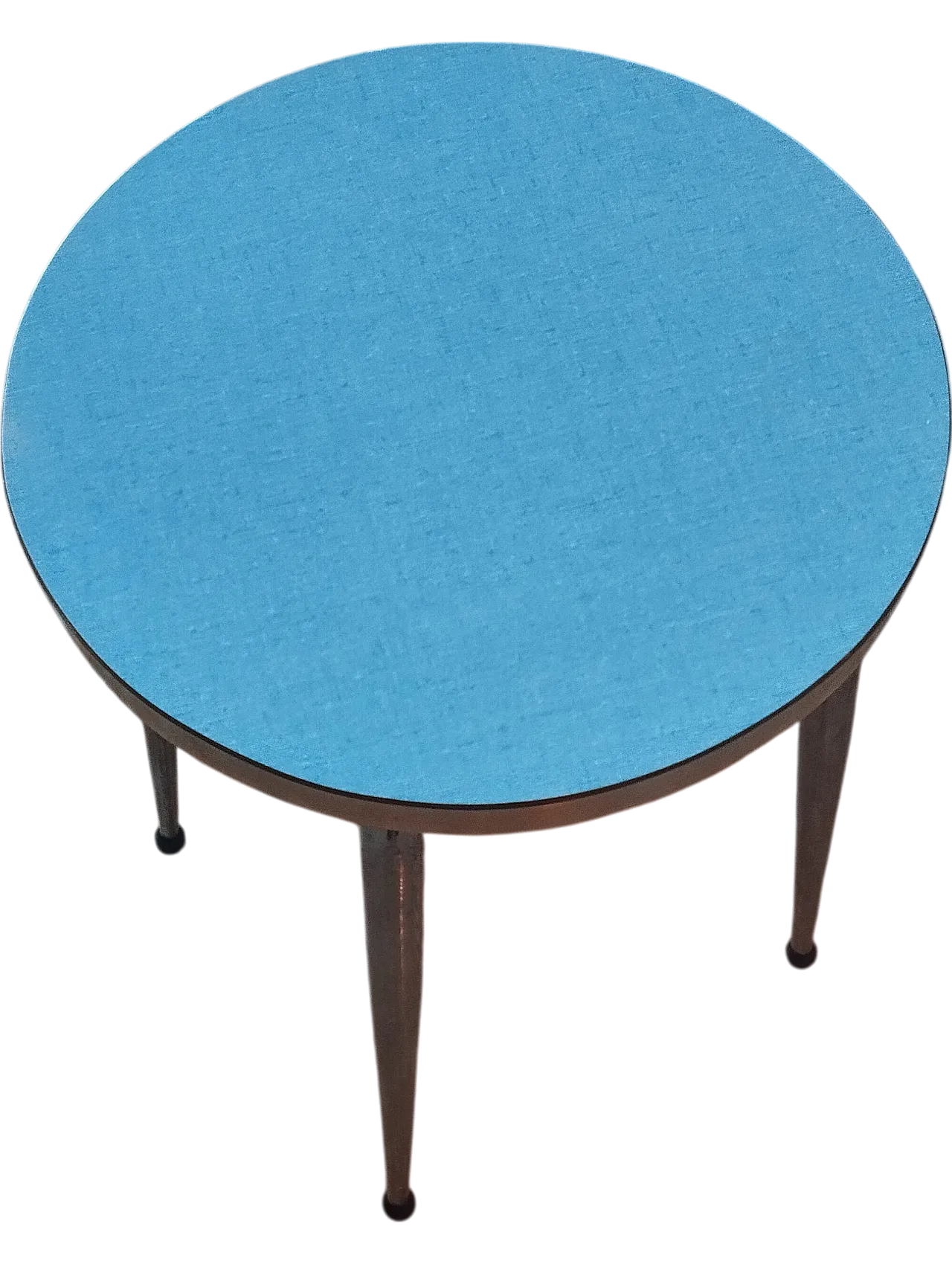 Stool in blue Formica, 70s 5
