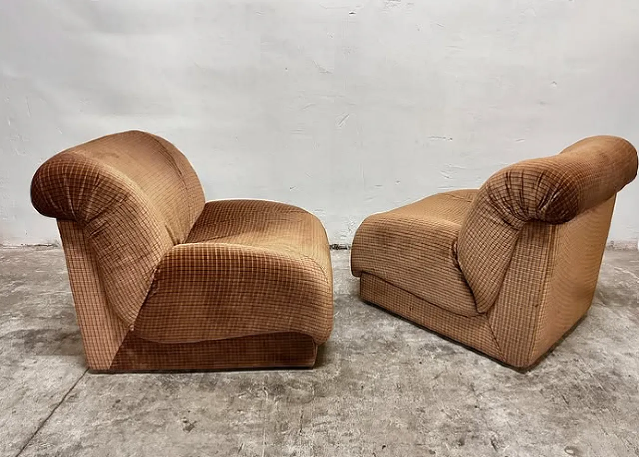 Pair of Doimo armchairs, 1970s 1