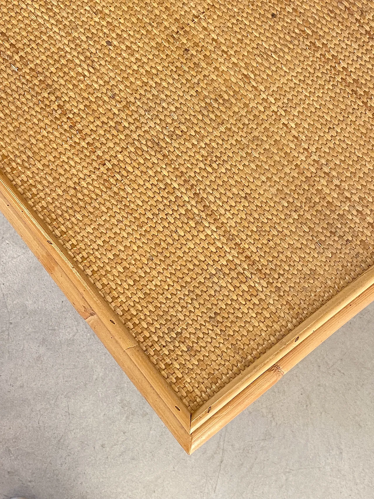 Pair of wicker bedside tables, 70s 7