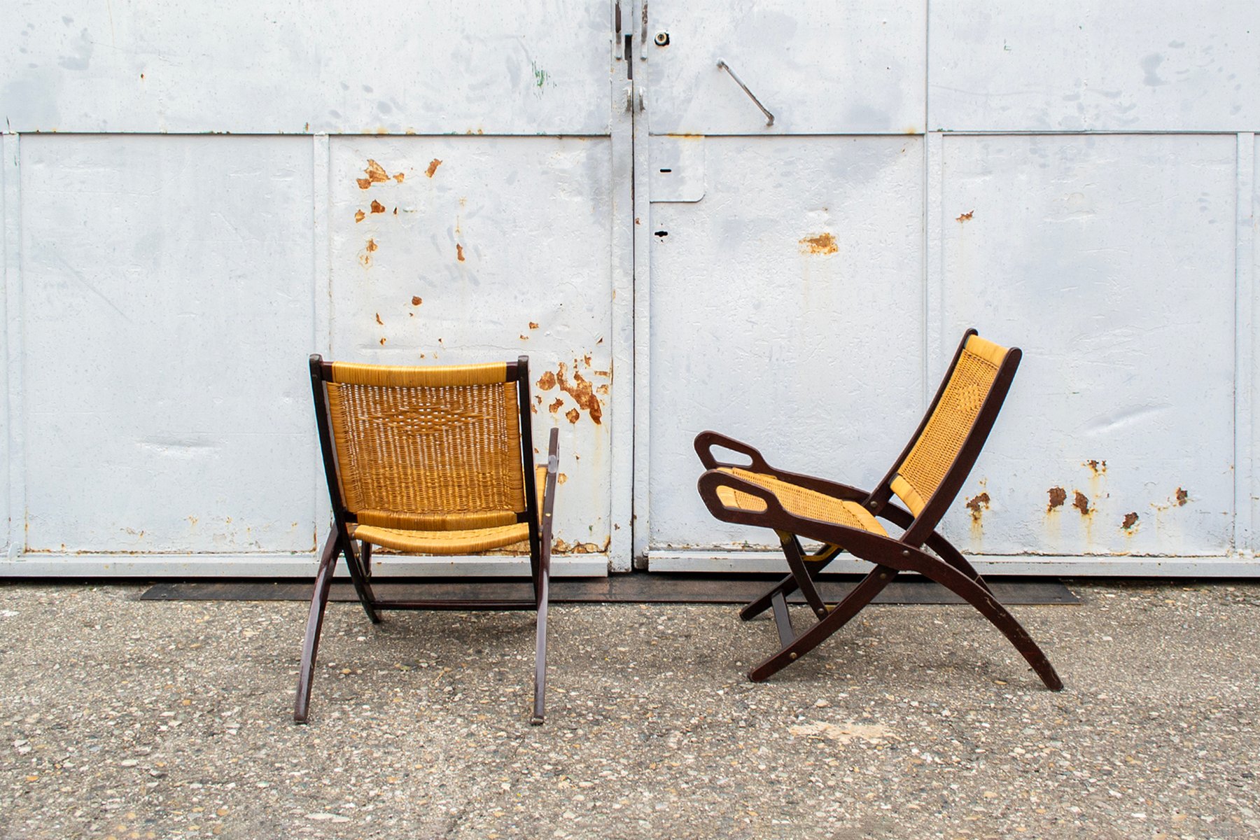 Coppia di poltrone Ninfea di Gio Ponti per Reguitti, anni '50