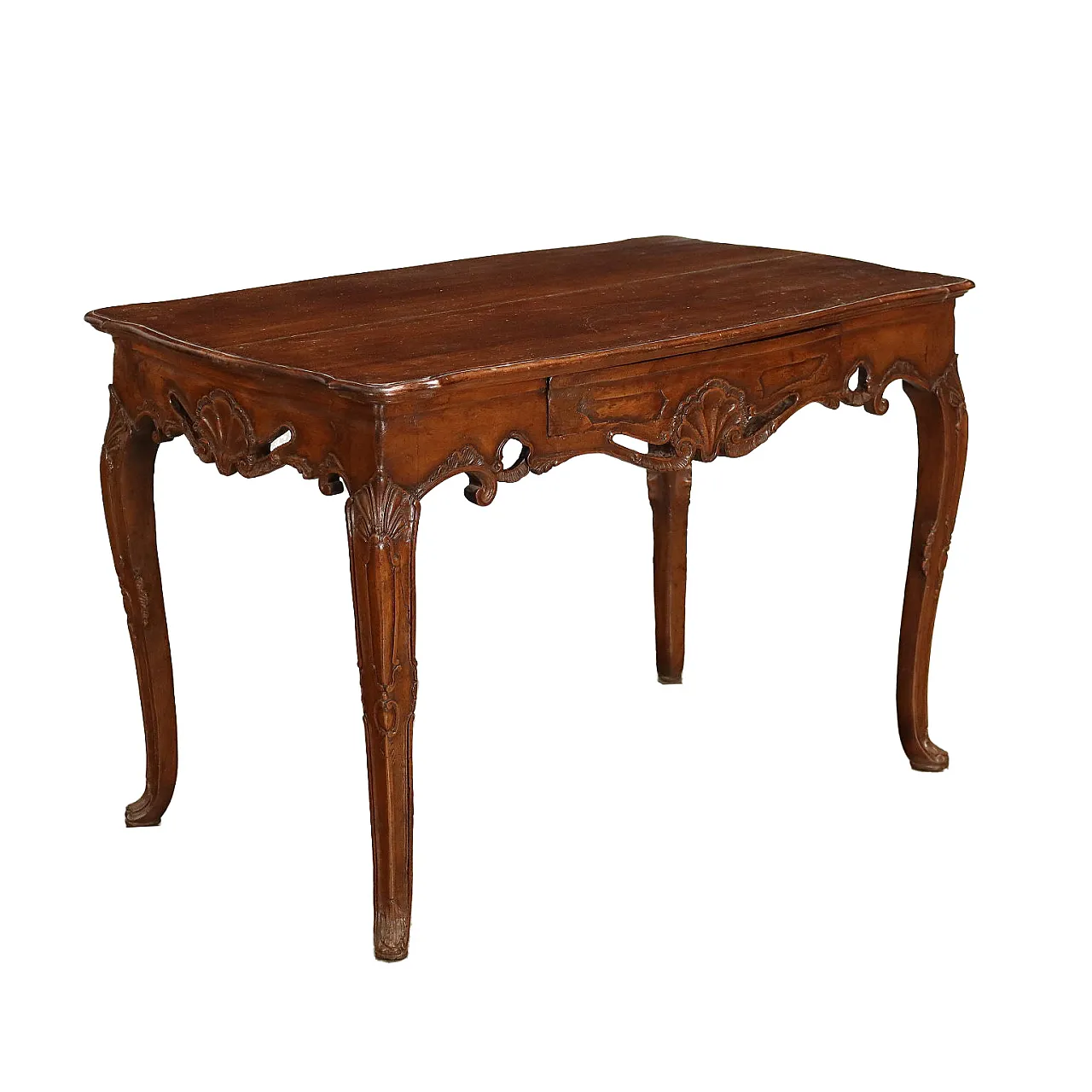 Baroque table supported by wavy legs, 1700s 1
