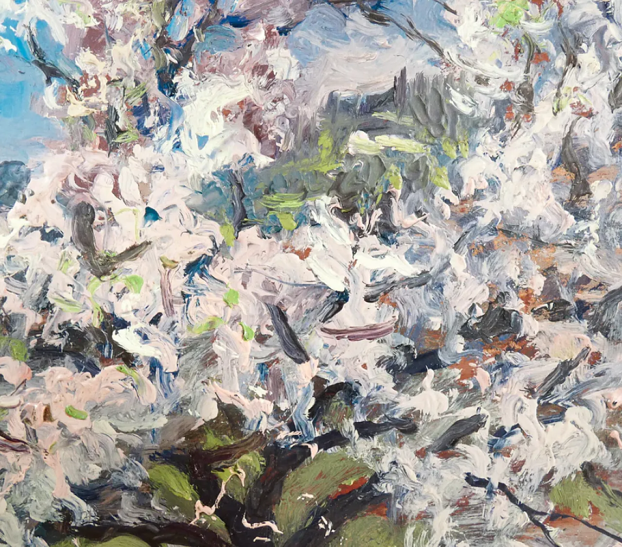 Campagna di Pino Torinese di B.Ghivarello, olio su tavola, anni '30 4