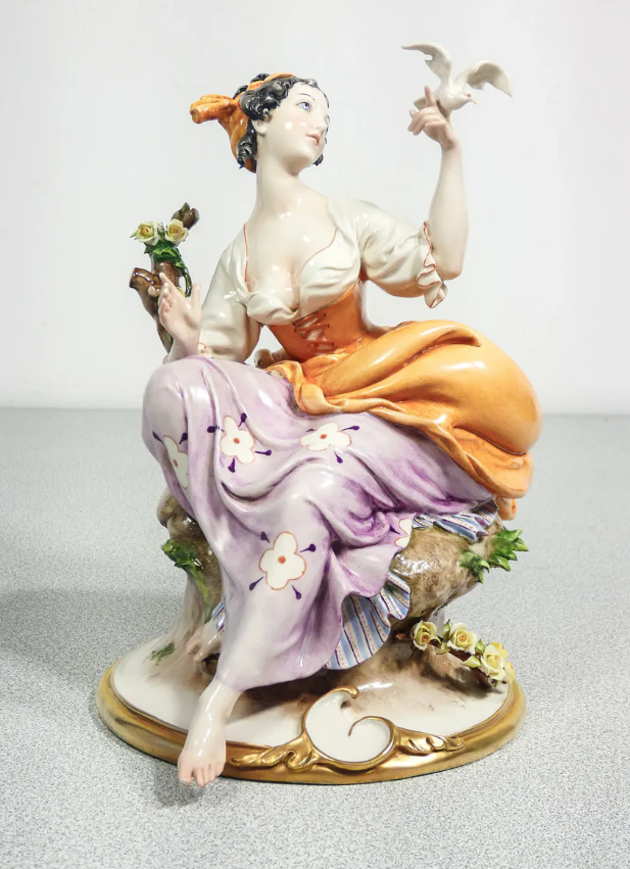 Contadini, coppia di sculture in porcellana di G. Cappé, anni '50 5