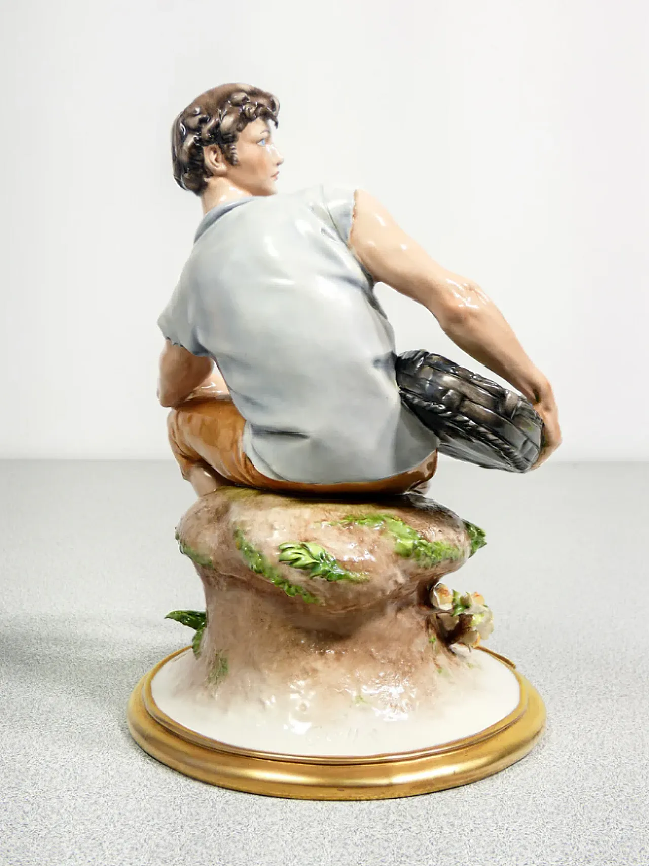 Contadini, coppia di sculture in porcellana di G. Cappé, anni '50 16