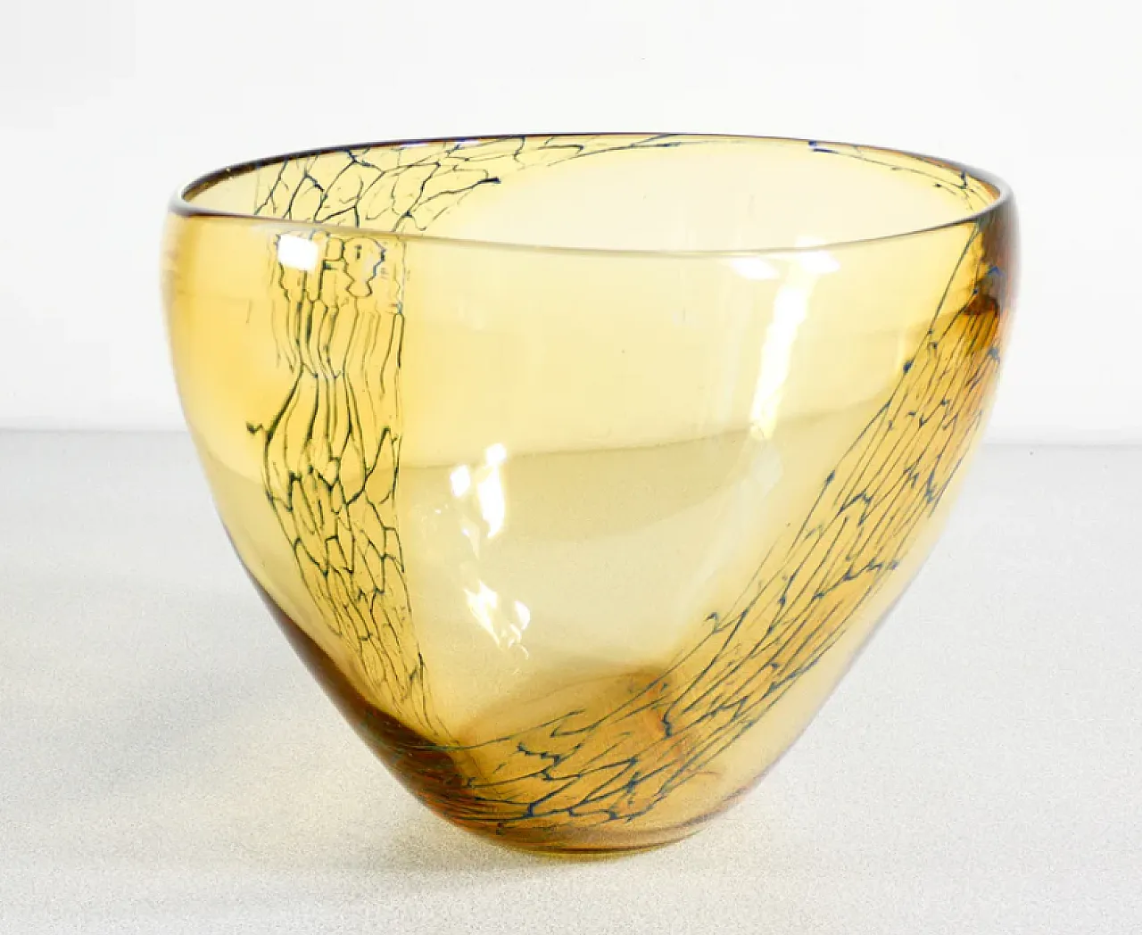 Coppa in vetro soffiato di Murano di Seguso, anni '60 6