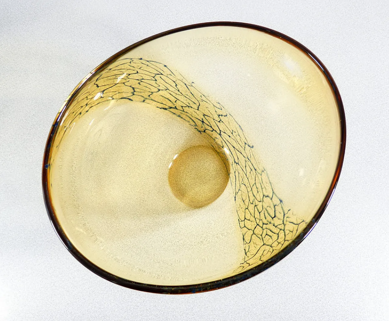 Coppa in vetro soffiato di Murano di Seguso, anni '60 8