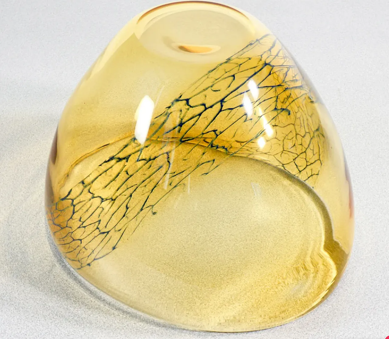 Coppa in vetro soffiato di Murano di Seguso, anni '60 9