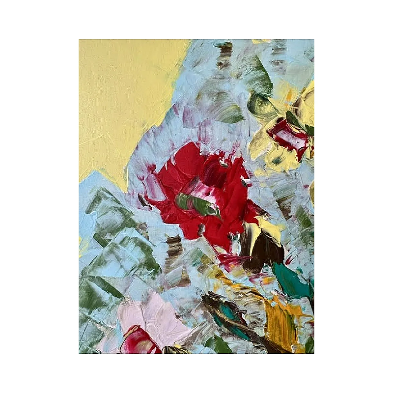 I fiori che cadono dal mio cielo, olio su tela, fine '900 1