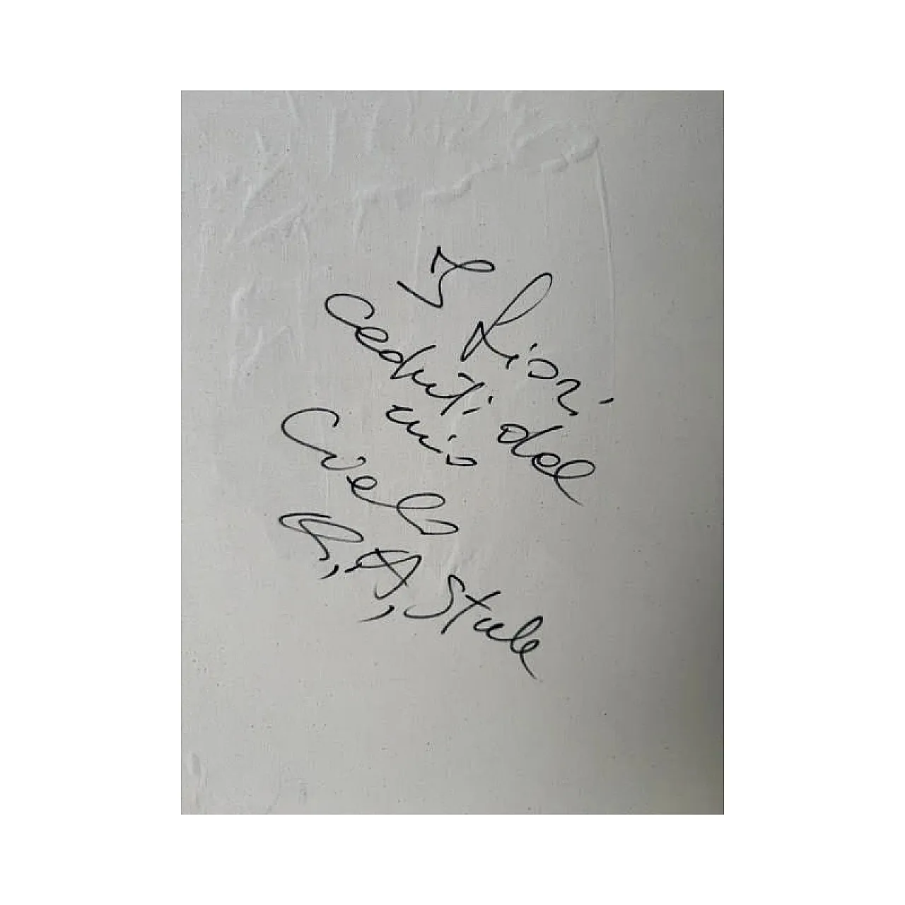 I fiori che cadono dal mio cielo, olio su tela, fine '900 6