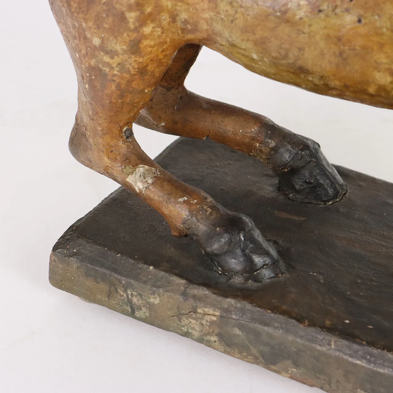 Cavallo in cartapesta laccato, '800 5