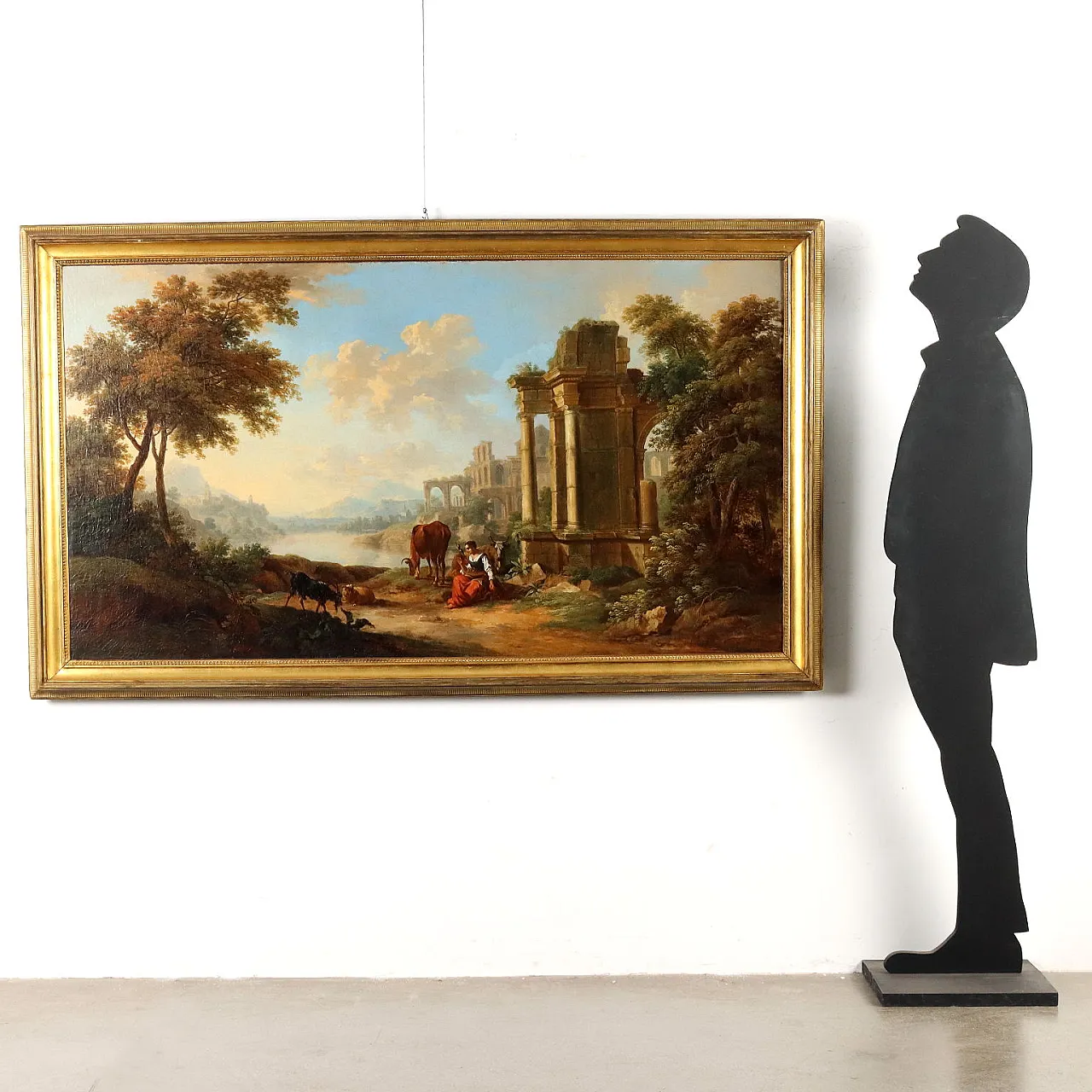 Landscape by Christian Georg Schütz I, oil on canvas, 18th century 2