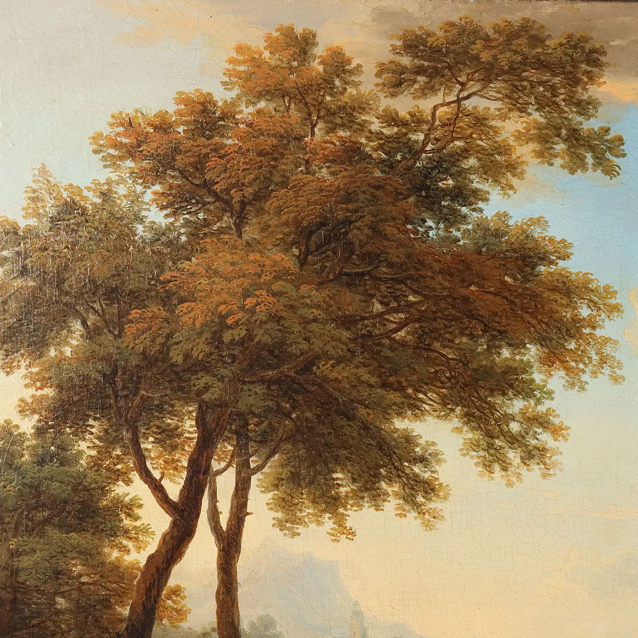 Landscape by Christian Georg Schütz I, oil on canvas, 18th century 5