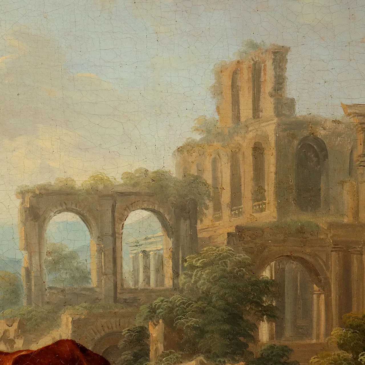 Landscape by Christian Georg Schütz I, oil on canvas, 18th century 6